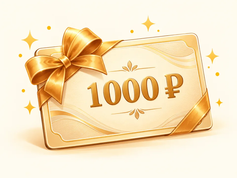 Сертификат номиналом 1 000 рублей