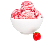 Мороженое пломбир «Клубника со сливками», 1 кг