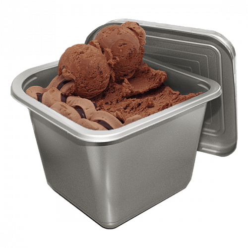 Мороженое пломбир «Для настоящих мужчин» шоколадный с ароматом рома, 1 кг