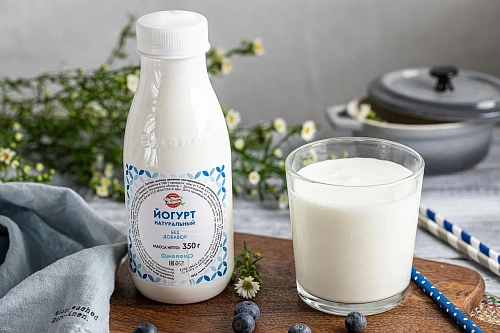 Йогурт «Натуральный» питьевой из цельного коровьего молока 3,4% - 4,5%, 350 г