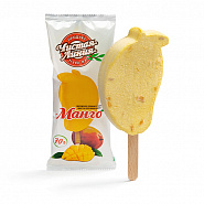 Мороженое «Манго» пломбир с пюре и с кусочками фруктов манго эскимо, 70 г