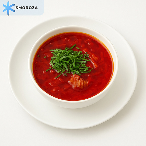 Борщ с отварной говядиной, 250 г