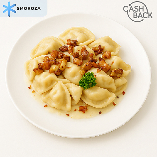 Вареники с картофелем и ветчиной, 500 г