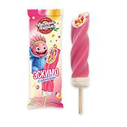 Мороженое пломбир «Спиролло» с рисовыми шариками в малиновой глазури, 70 г